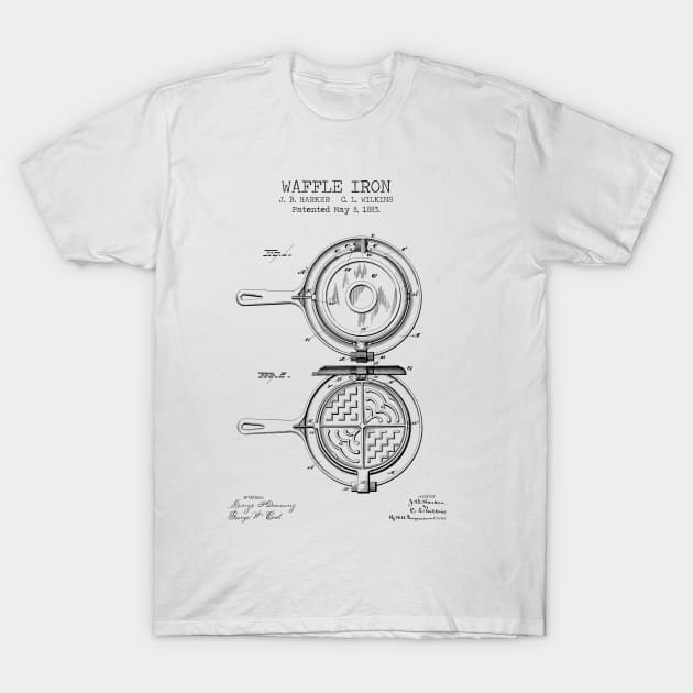 WAFFLE IRON patent T-Shirt by Dennson Creative